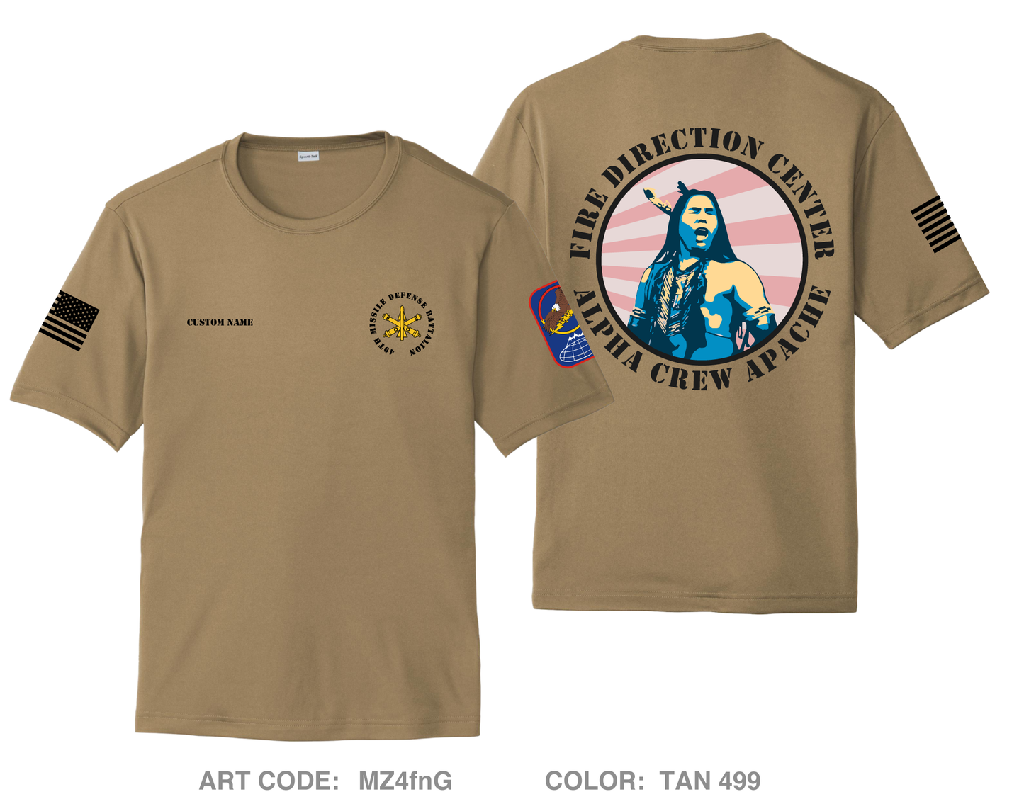 CUSTOM Alpha Crew, 49th Missile Defense Battalion Hi-Tech Performance Unisex SS Tee - MZ4fnG