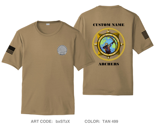 CUSTOM ALPHA COMPANY 305TH MI BN Hi-Tech Performance Unisex SS Tee - bxSTzX