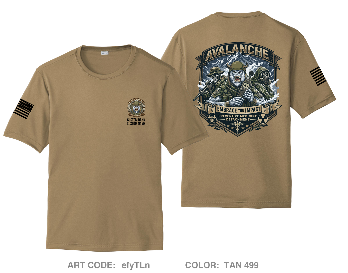 CUSTOM 155th Medical Detachment (PM) Hi-Tech Performance Unisex SS Tee - efyTLn