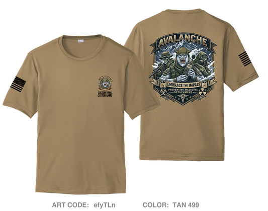 CUSTOM 155th Medical Detachment (PM) Hi-Tech Performance Unisex SS Tee - efyTLn