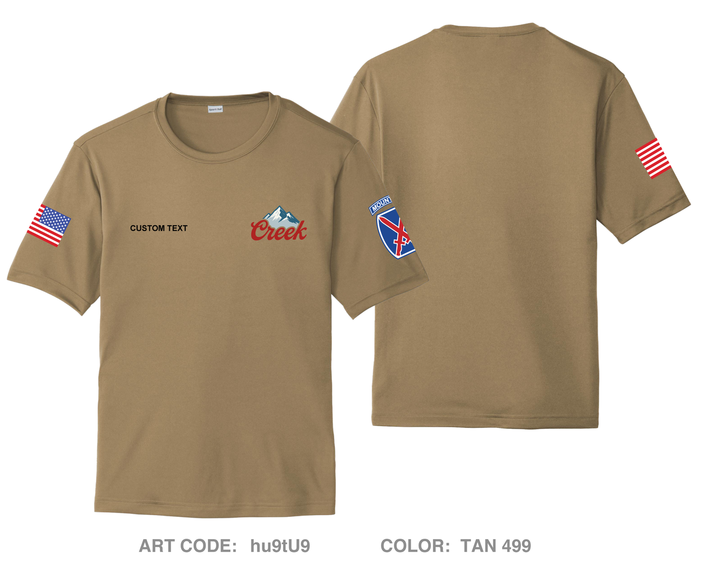 CUSTOM Creek Hi-Tech Performance Unisex SS Tee - hu9tU9