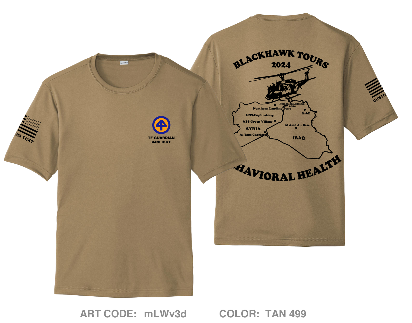 CUSTOM HHC 44Th IBCT (Medical Section) Hi-Tech Performance Unisex SS Tee - mLWv3d