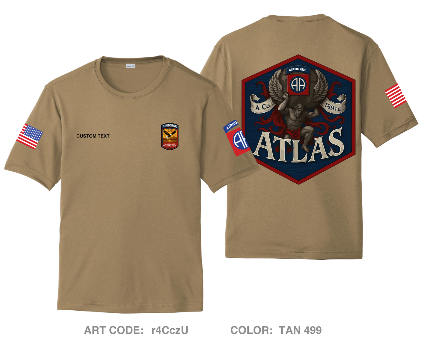 CUSTOM A co 189th DSSB Hi-Tech Performance Unisex SS Tee - r4CczU