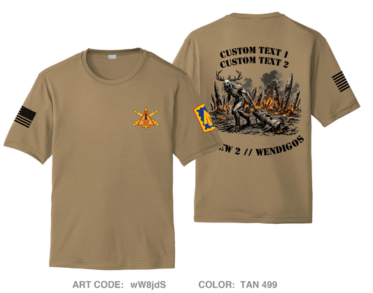 CUSTOM Crew 2 // Wendigos Hi-Tech Performance Unisex SS Tee - wW8jdS