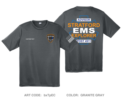 CUSTOM Stratford EMS Explorer Post 4911 Hi-Tech Performance Unisex SS Tee - bxTpEC
