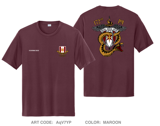 CUSTOM 172nd Medical Detachment (PM) Hi-Tech Performance Unisex SS Tee - AqV7YP