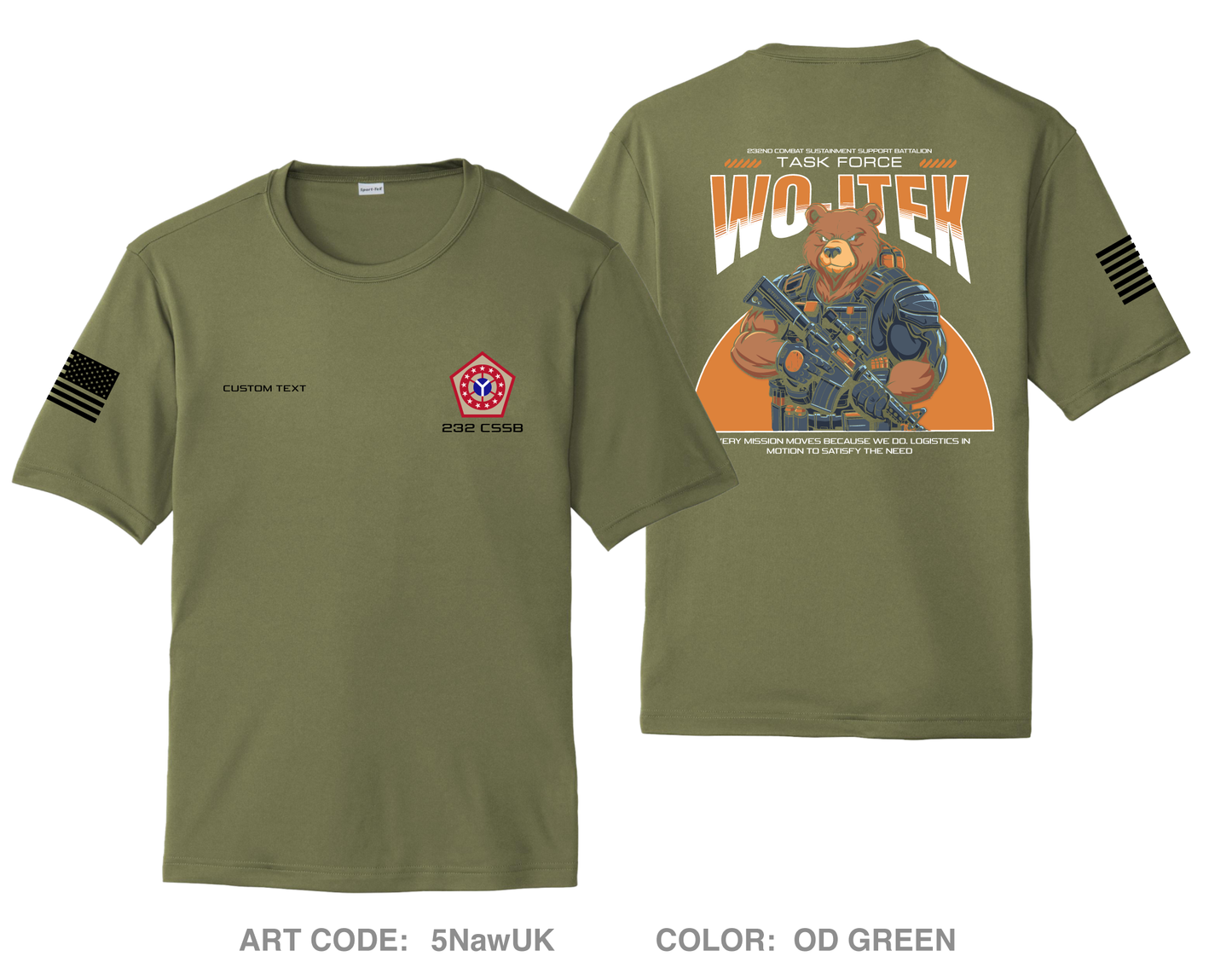 CUSTOM 232 CSSB Hi-Tech Performance Unisex SS Tee - 5NawUK