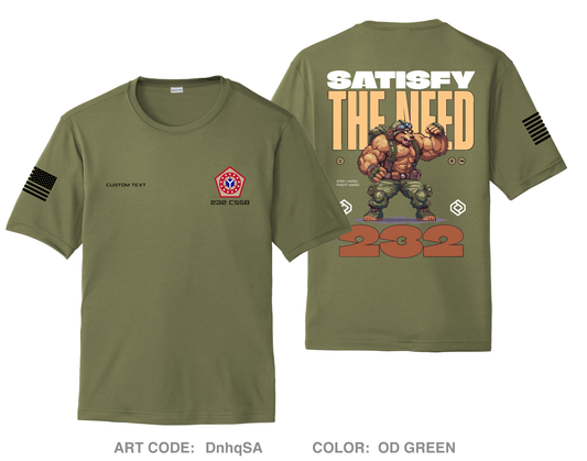 CUSTOM 232 CSSB Hi-Tech Performance Unisex SS Tee - DnhqSA