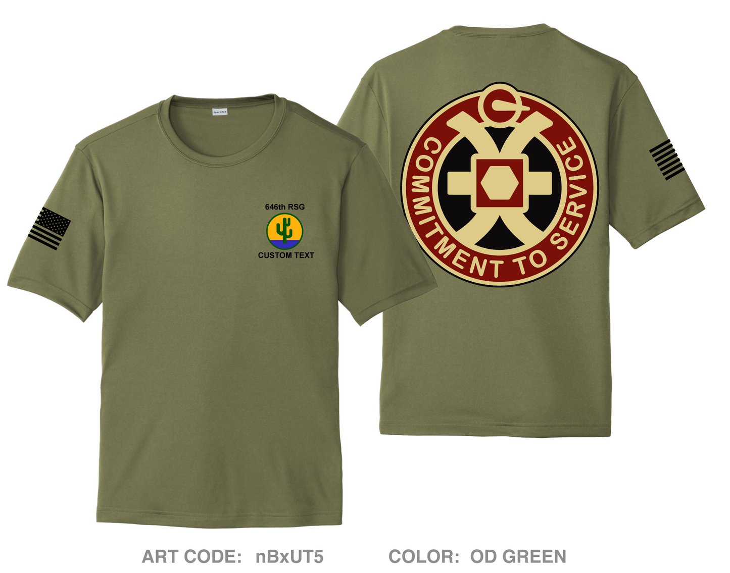 CUSTOM 646th Regional Support Group Hi-Tech Performance Unisex SS Tee - nBxUT5