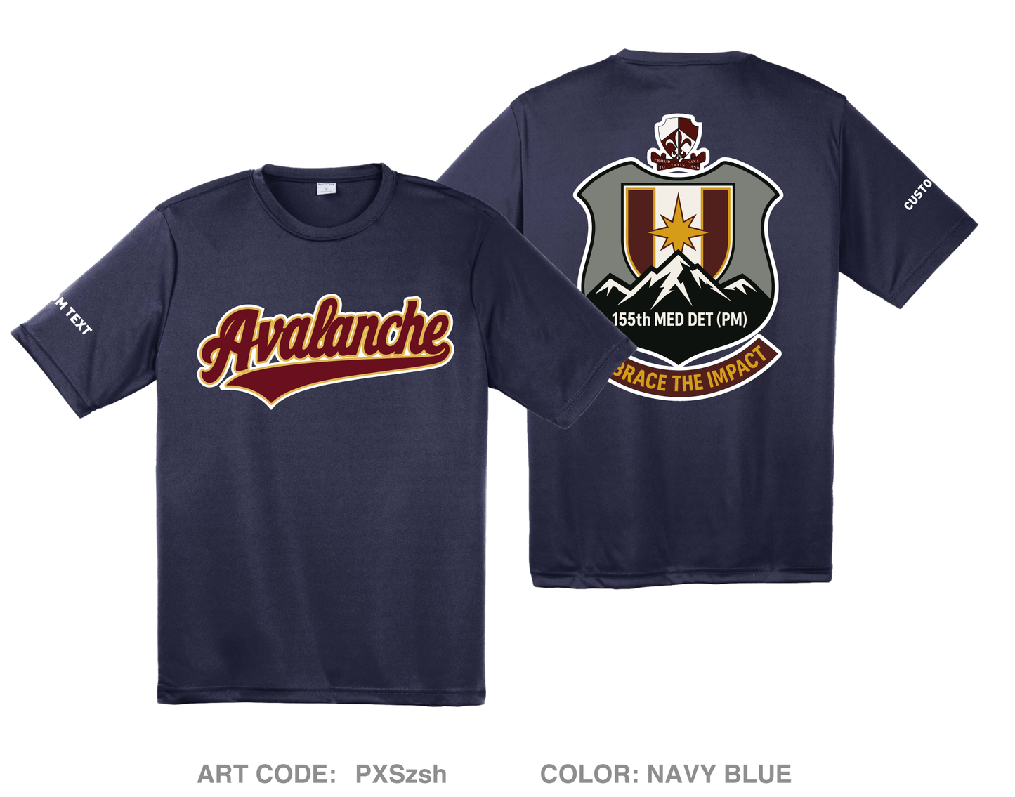 CUSTOM 155th Medical Detachment (PM) Hi-Tech Performance Unisex SS Tee - PXSzsh