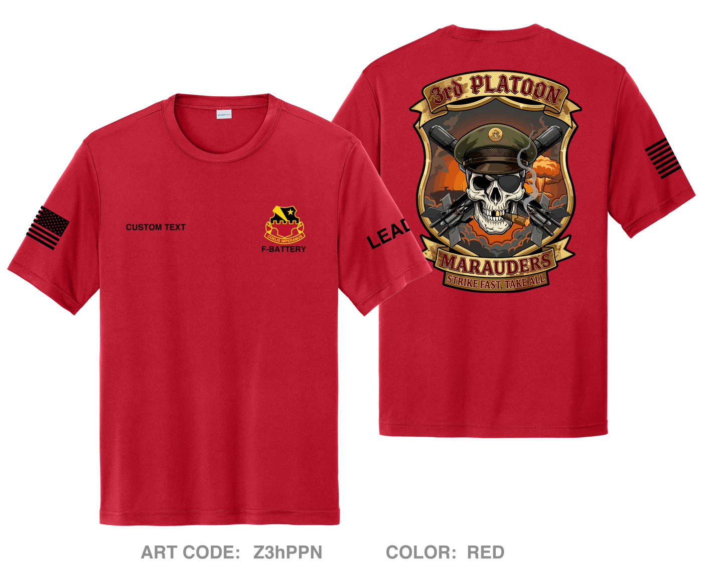 CUSTOM 3rd Platoon MARAUDERS Hi-Tech Performance Unisex SS Tee - Z3hPPN