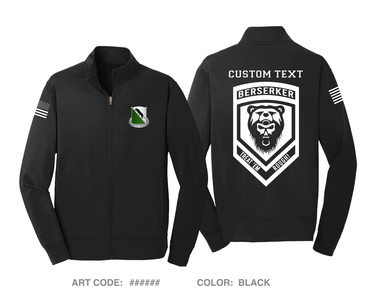 CUSTOM Berserker 3-69AR Hi-Tech Performance Full-Zip Fleece Jacket - a9VWSP