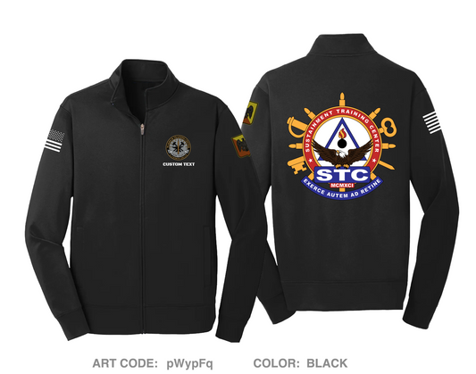 CUSTOM Sustainment Training Center Fundraising Collection Hi-Tech Performance Full-Zip Fleece Jacket - pWypFq