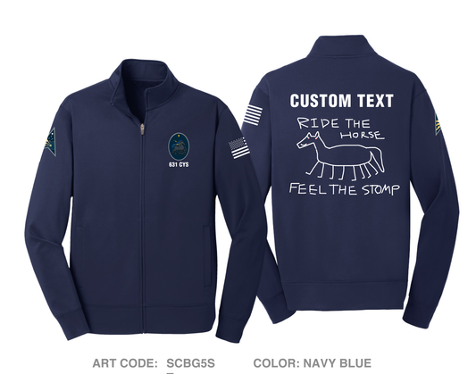 CUSTOM 631 Cyberspace Squadron Hi-Tech Performance Full-Zip Fleece Jacket - SCBG5S