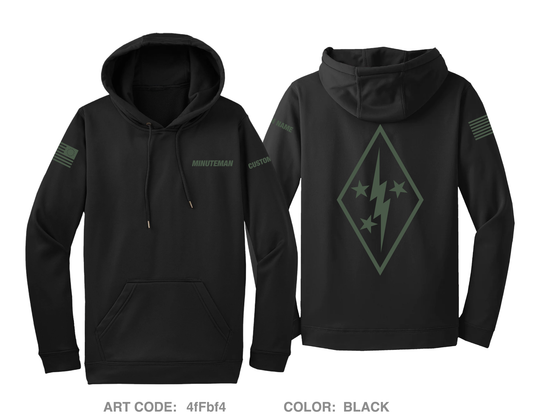 CUSTOM Minuteman Home Services Hi-Tech Performance Hoodie - 4fFbf4