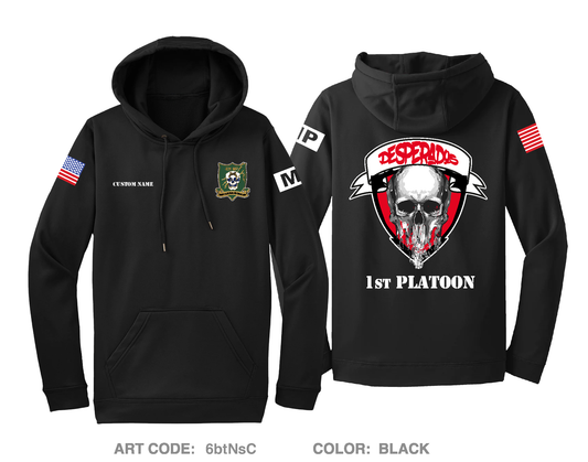 CUSTOM 401st Military Police Company Hi-Tech Performance Hoodie - 6btNsC