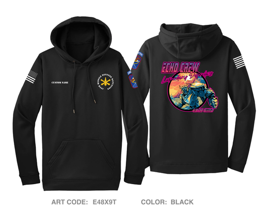 CUSTOM Echo Crew, 49th Missile Defense Battalion Hi-Tech Performance Hoodie - E48X9T