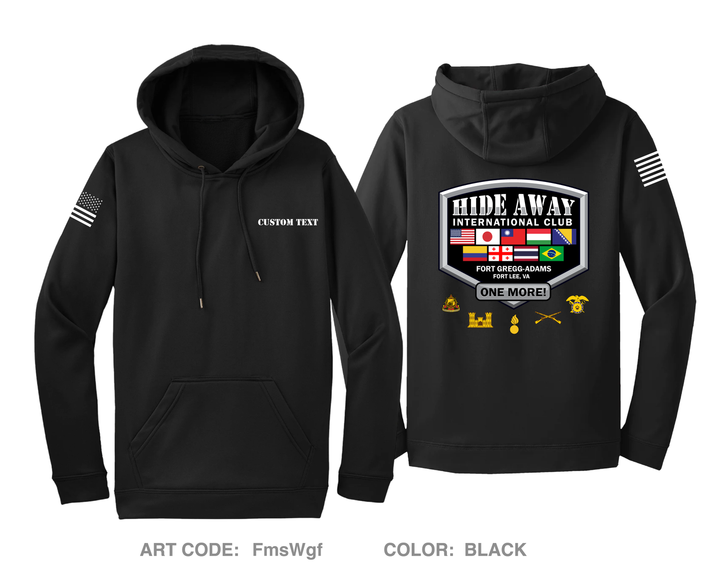 CUSTOM Hideaway International Club Hi-Tech Performance Hoodie - FmsWgf