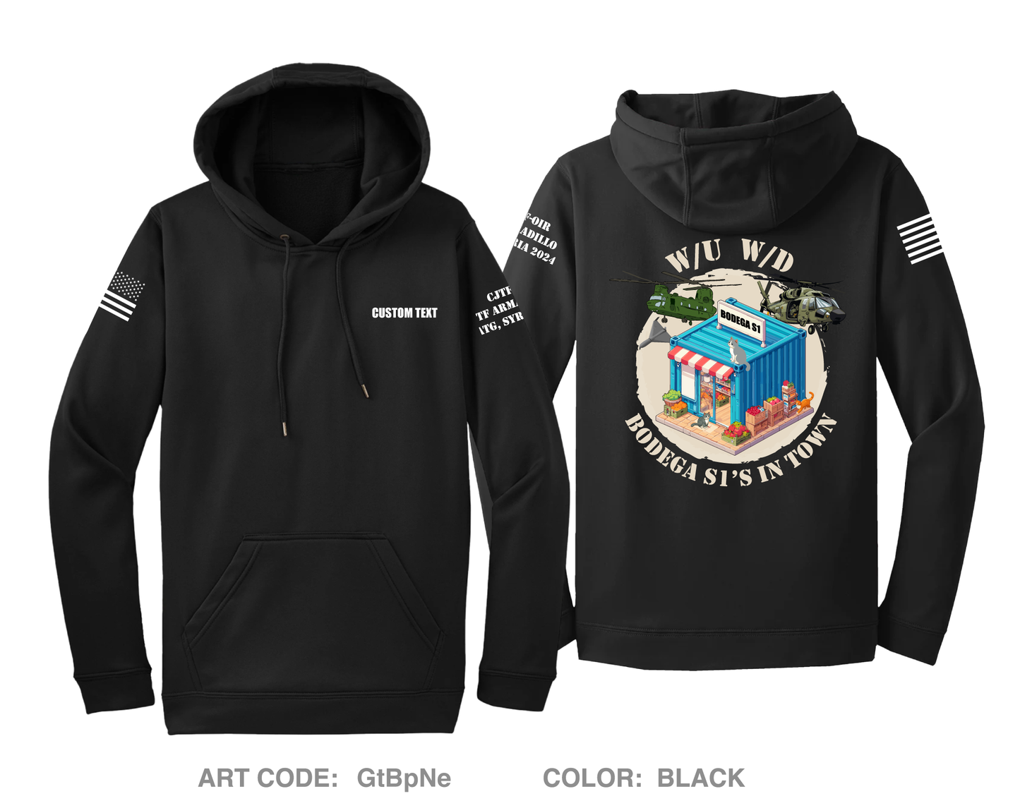 CUSTOM 1-102d CAV S1 Hi-Tech Performance Hoodie - GtBpNe