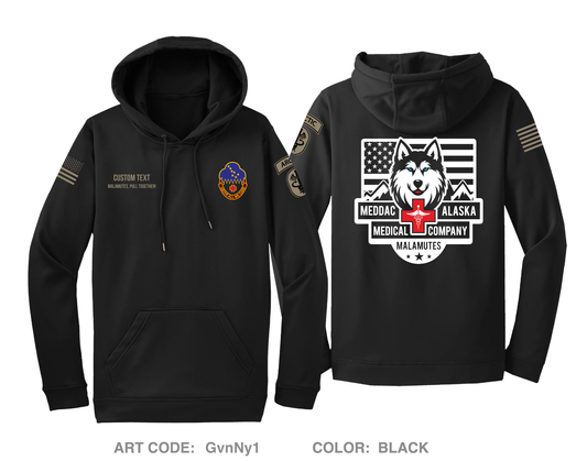 CUSTOM MEDDAC-ALASKA Hi-Tech Performance Hoodie - GvnNy1