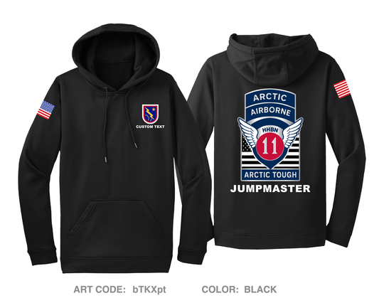 CUSTOM HHBN, 11th Airborne Division Hi-Tech Performance Hoodie - bTKXpt