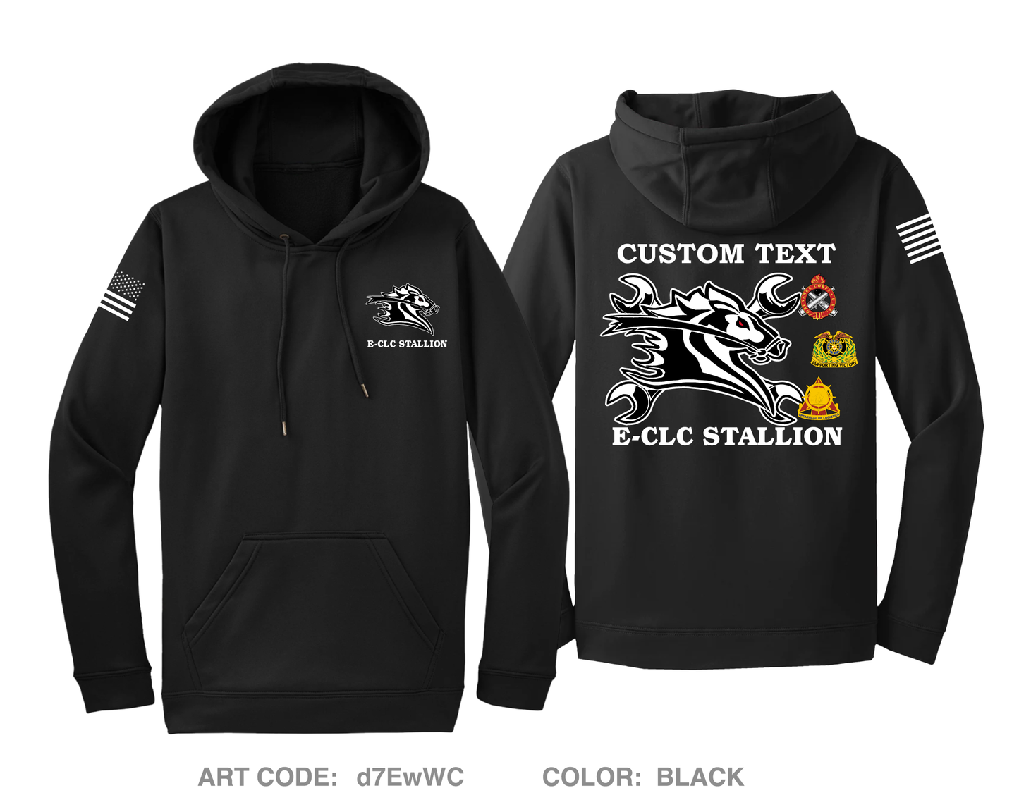 CUSTOM HFSC Stallion Hi-Tech Performance Hoodie - d7EwWC