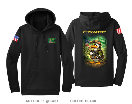 CUSTOM Battle Ducks Hi-Tech Performance Hoodie - gBGrqT