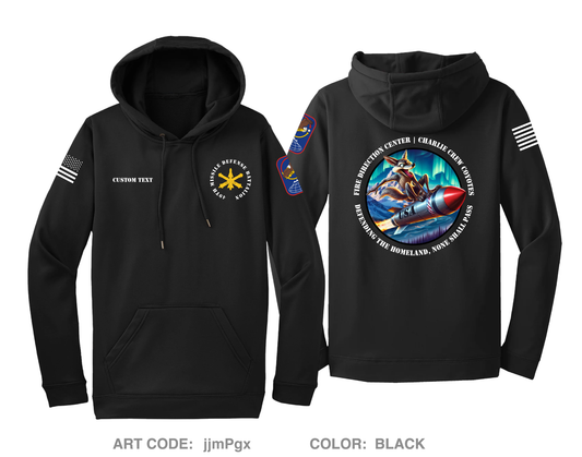 CUSTOM 49th Missile Defense Battalion Charlie Crew Hi-Tech Performance Hoodie - jjmPgx