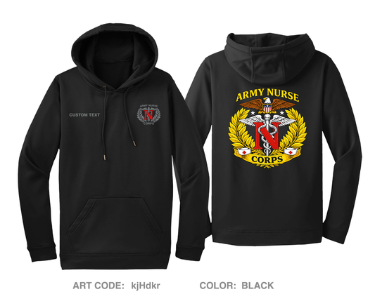 CUSTOM Army Nurse Corps Hi-Tech Performance Hoodie - kjHdkr