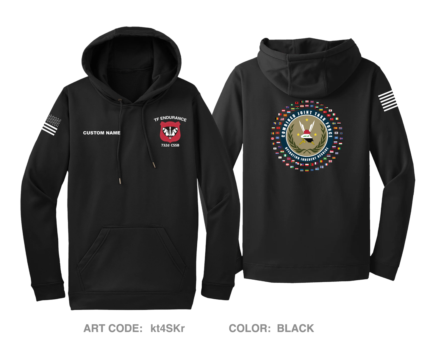 CUSTOM 732nd CSSB Hi-Tech Performance Hoodie - kt4SKr