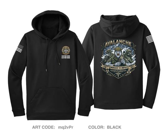 CUSTOM 155th Medical Detachment (PM) Hi-Tech Performance Hoodie - mq2vPr