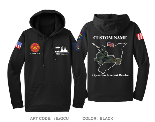 CUSTOM 1-188th ADA Hi-Tech Performance Hoodie - rEzQCU