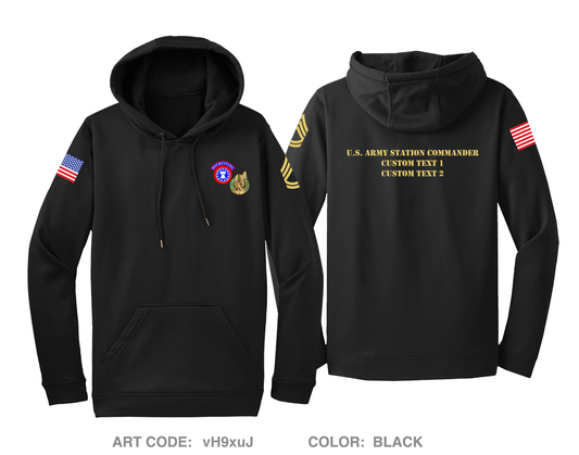 CUSTOM Kalamazoo Army Recruiting station Hi-Tech Performance Hoodie - vH9xuJ