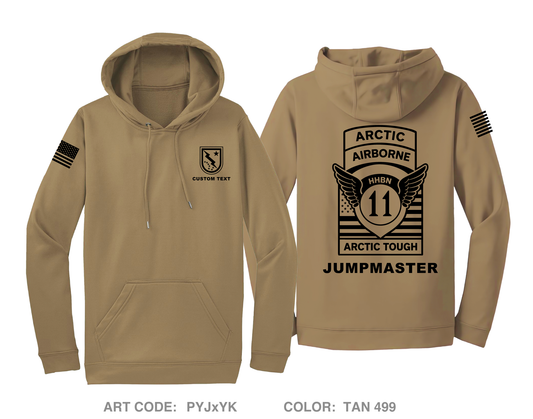 CUSTOM HHBN, 11th Airborne Division Hi-Tech Performance Hoodie - PYJxYK
