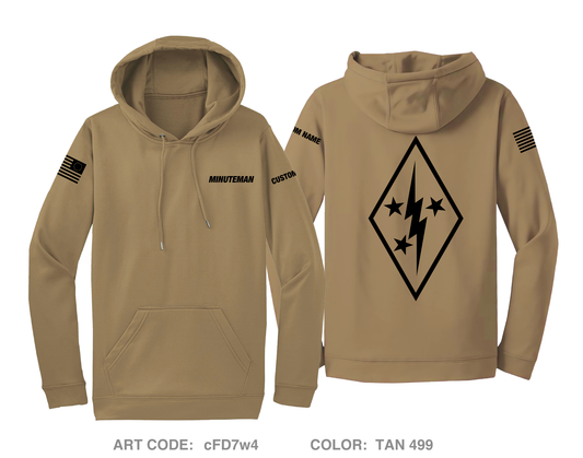 CUSTOM Minuteman Home Services Hi-Tech Performance Hoodie - cFD7w4