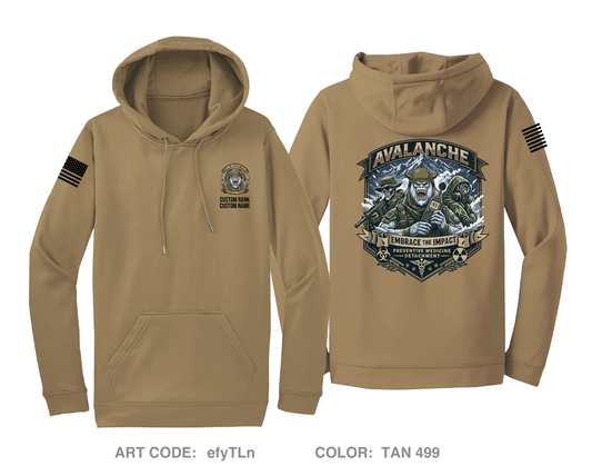 CUSTOM 155th Medical Detachment (PM) Hi-Tech Performance Hoodie - efyTLn