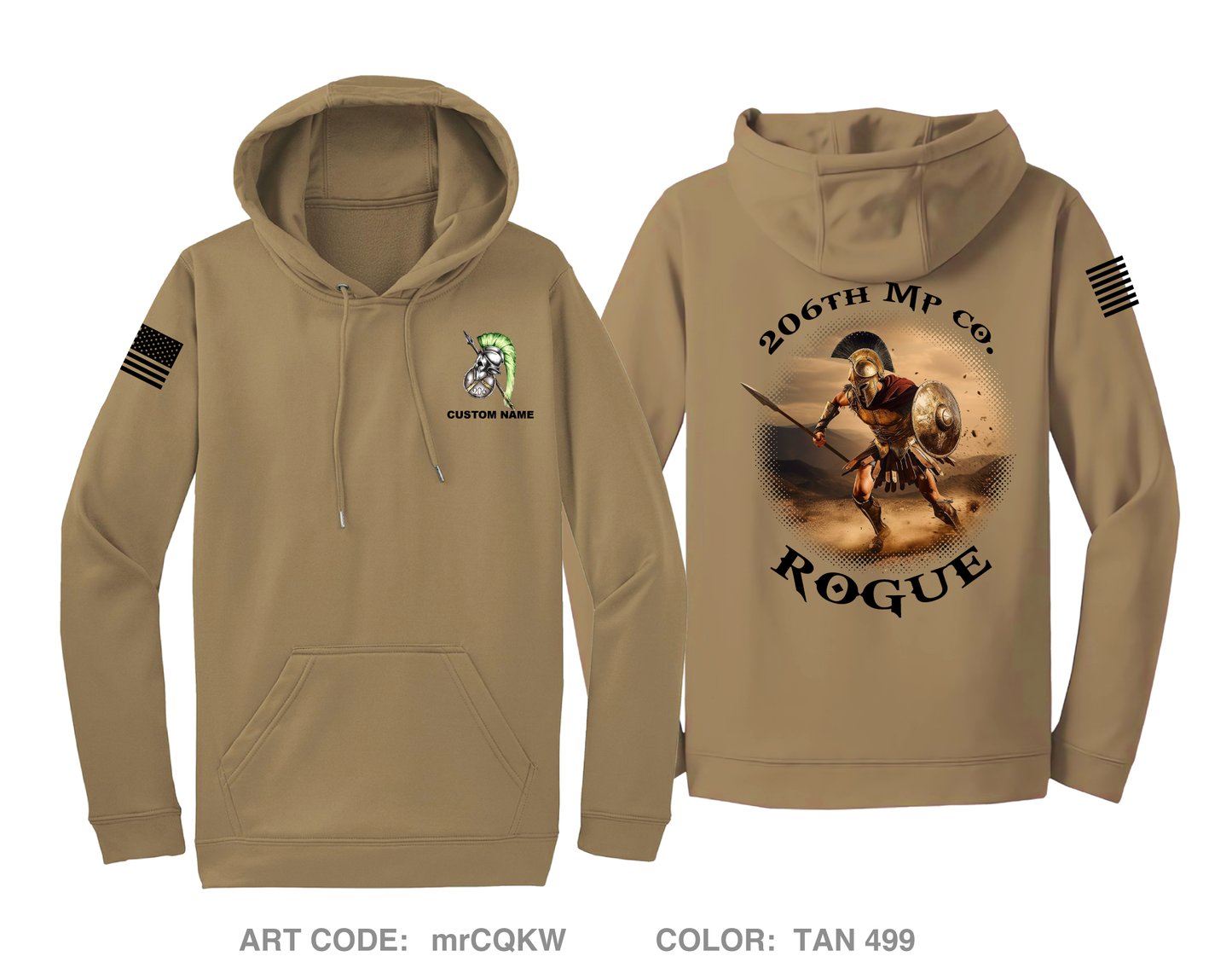CUSTOM 206th MP CO Hi-Tech Performance Hoodie - mrCQKW