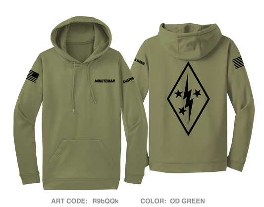 CUSTOM Minuteman Home Services Hi-Tech Performance Hoodie - R9bQQk