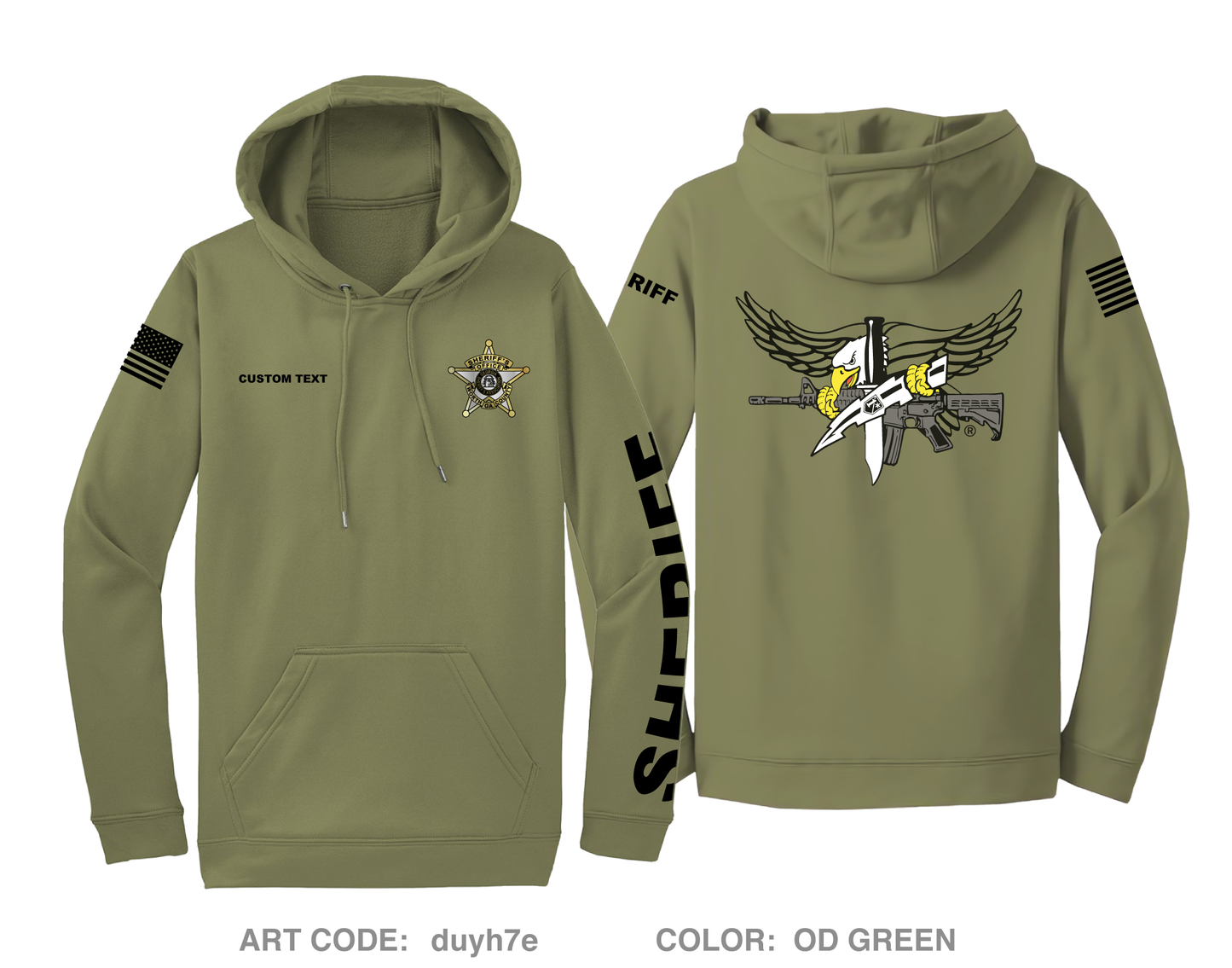 CUSTOM WCSO Hi-Tech Performance Hoodie - duyh7e