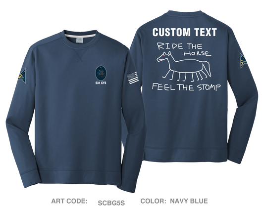 CUSTOM 631 Cyberspace Squadron HI-Tech Performance Crewneck Sweatshirt - SCBG5S