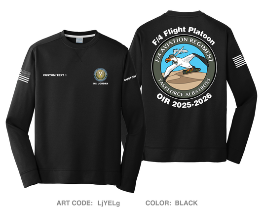 CUSTOM F/4 AVN REGT HI-Tech Performance Crewneck Sweatshirt - LjYELg