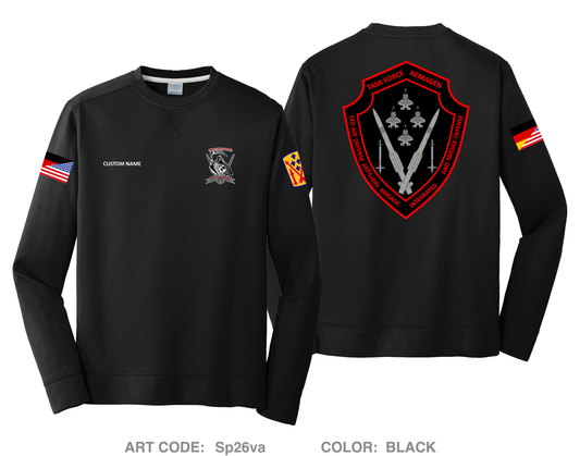 CUSTOM 52D ADA BDE HI-Tech Performance Crewneck Sweatshirt - Sp26va logo issue