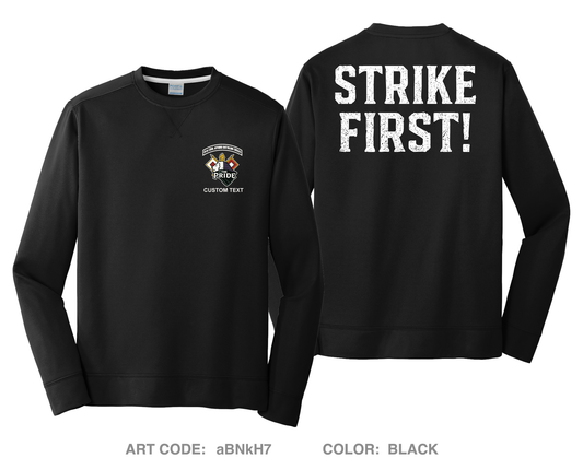 CUSTOM 91st Civil Affairs Battalion HI-Tech Performance Crewneck Sweatshirt - aBNkH7
