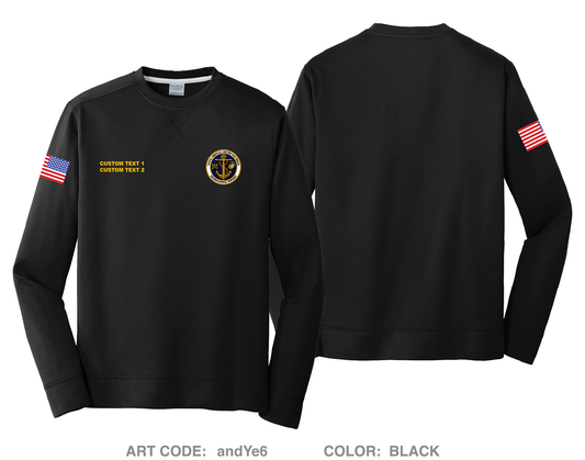 CUSTOM NMCSD Neurosurgery HI-Tech Performance Crewneck Sweatshirt - andYe6