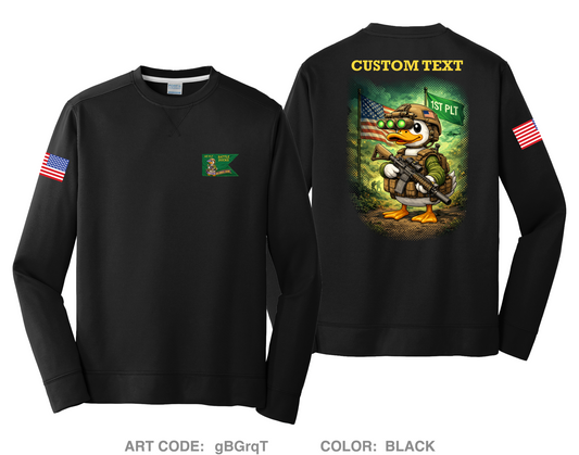 Battle Ducks HI-Tech Performance Crewneck Sweatshirt - gBGrqT