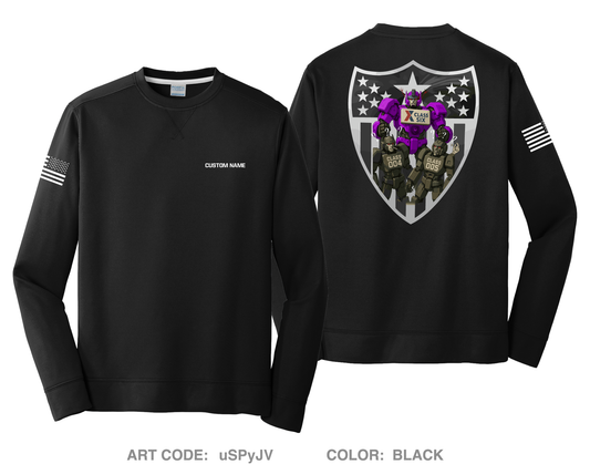 CUSTOM Class Six HI-Tech Performance Crewneck Sweatshirt - uSPyJV