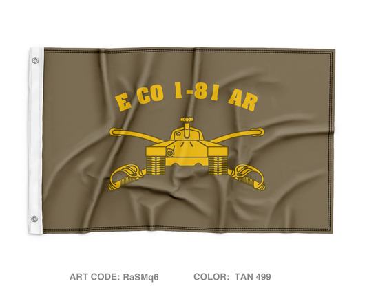 E Co, 1-81 AR BN, 194TH AR BDE Wall Flag - RaSMq6