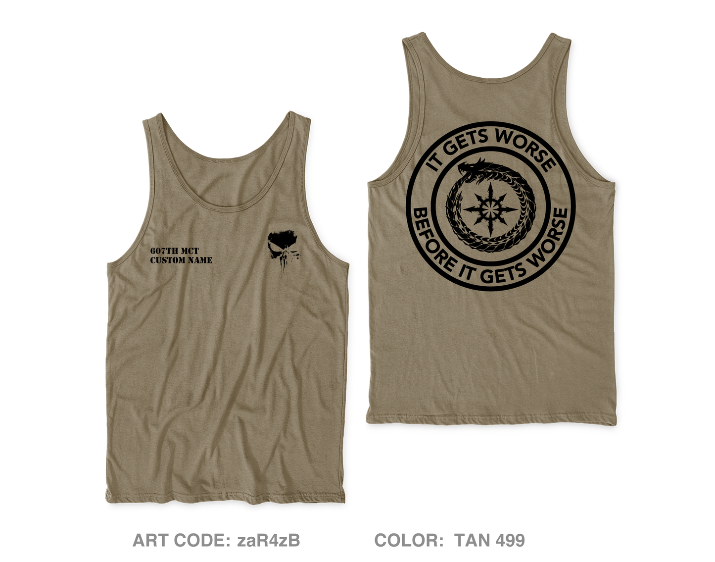 Custom 607th MCT Core Men's Performance Tank Top - zaR4zB