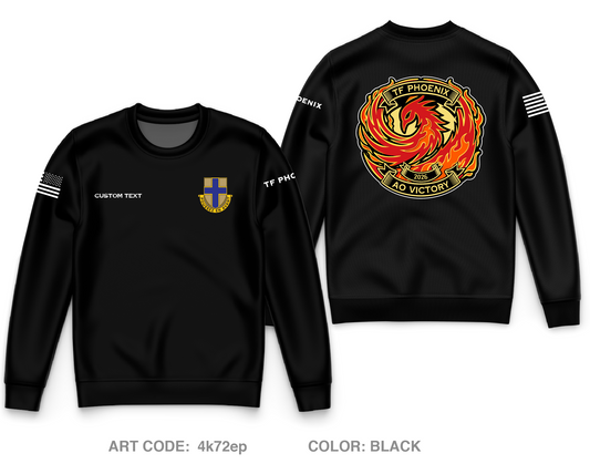 CUSTOM TF-Phoenix Core Men's Crewneck Performance Sweatshirt - 4k72ep