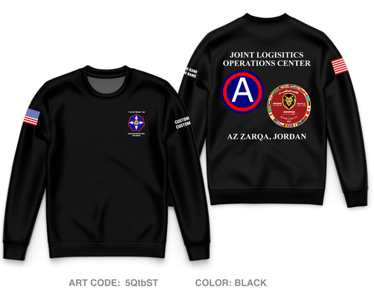 CUSTOM 1TSC OCP|364th ESC Core Men's Crewneck Performance Sweatshirt - 5QtbST